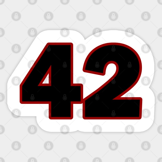 42 Sticker by Way of the Road